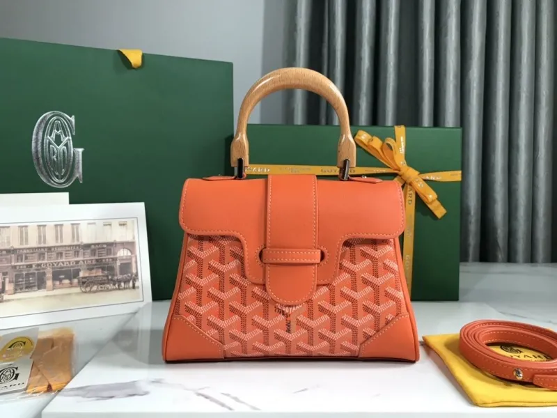 Goyard Orange Top Handle Bag 141