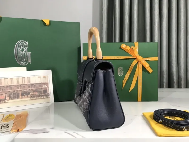 Alternative view of Goyard Navy Blue Top Handle Bag 142