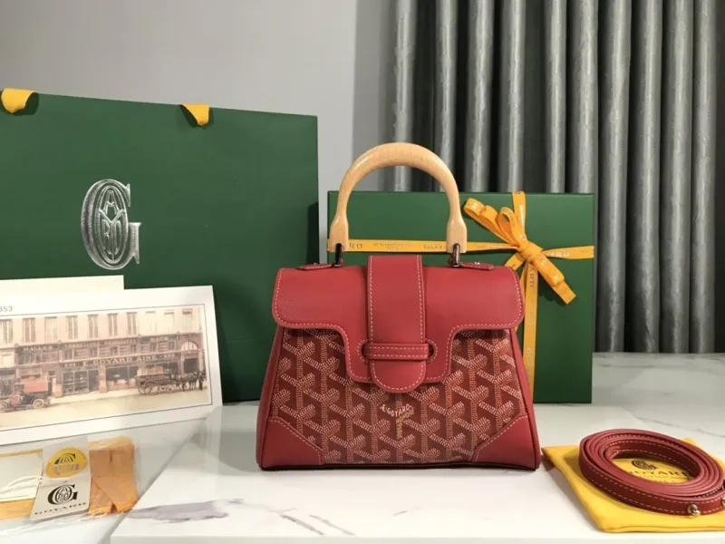 Goyard Red Top Handle Bag 144
