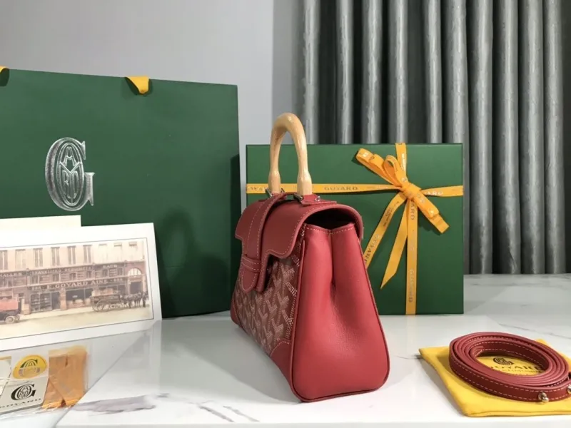 Alternative view of Goyard Red Top Handle Bag 144