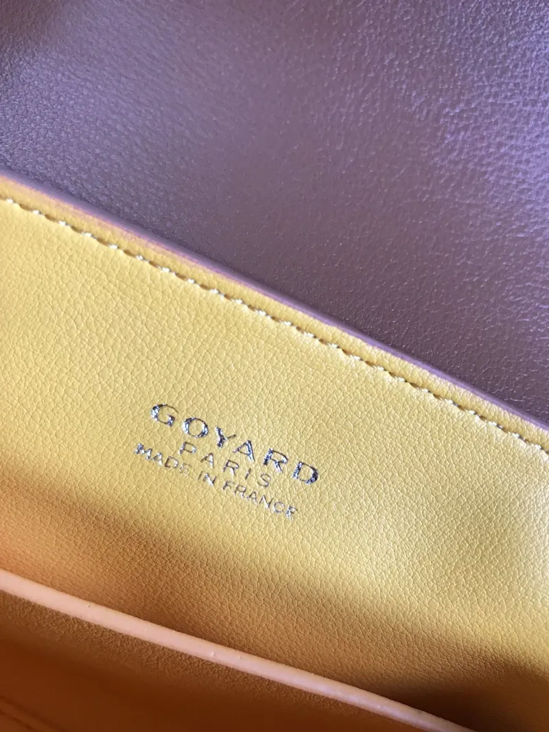 Goyard Brown Black Top Handle Bag - Image 7