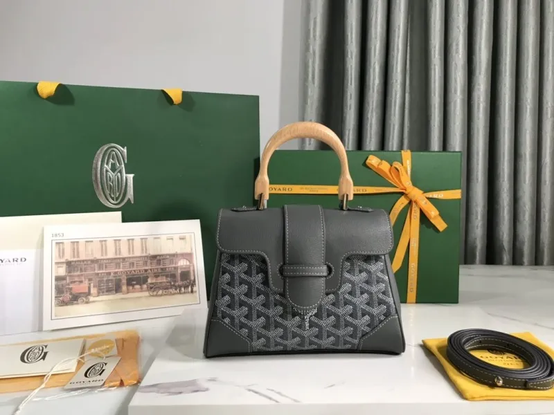 Goyard Gray Top Handle Handbag