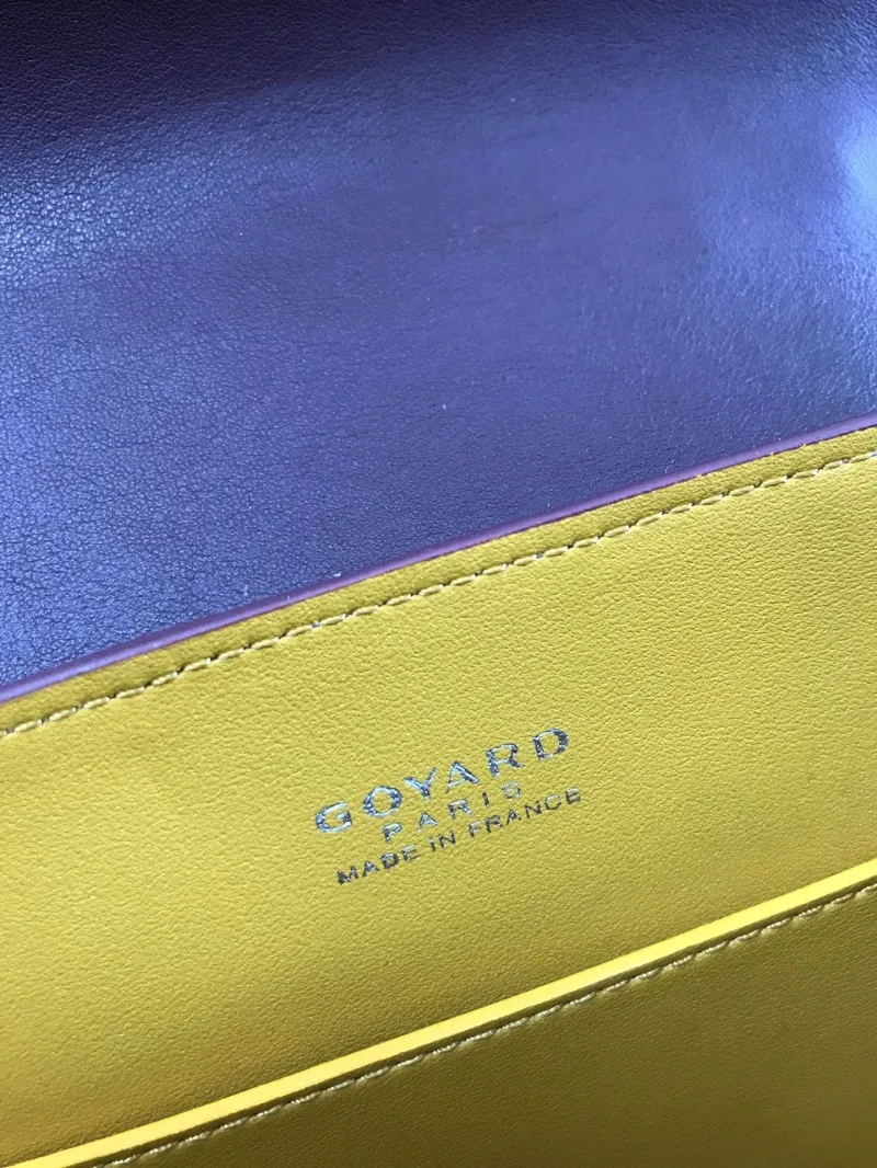 Goyard Brown Top Handle Handbag - Image 8