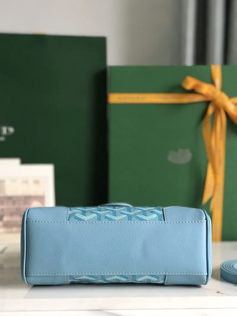 Goyard Light Blue Top Handle Bag 149 - Image 4