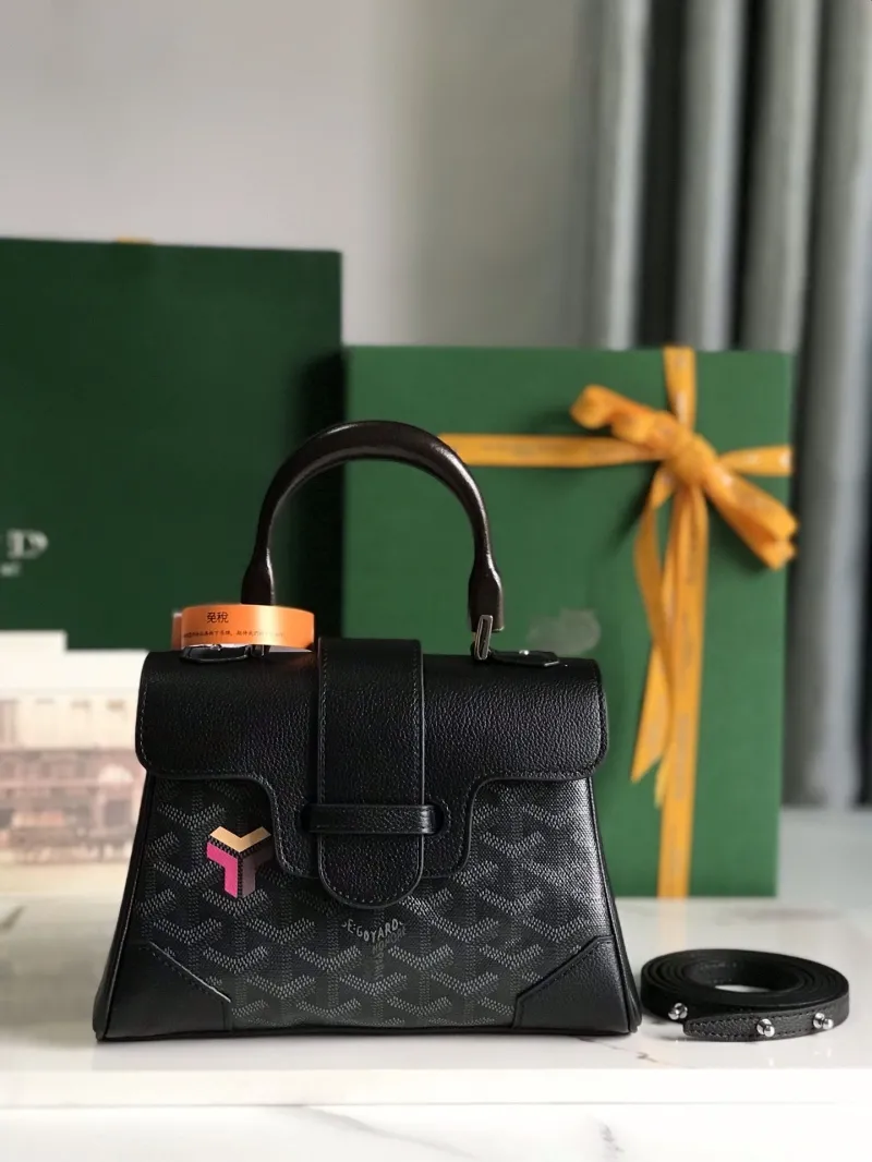 Goyard Black Top Handle Handbag