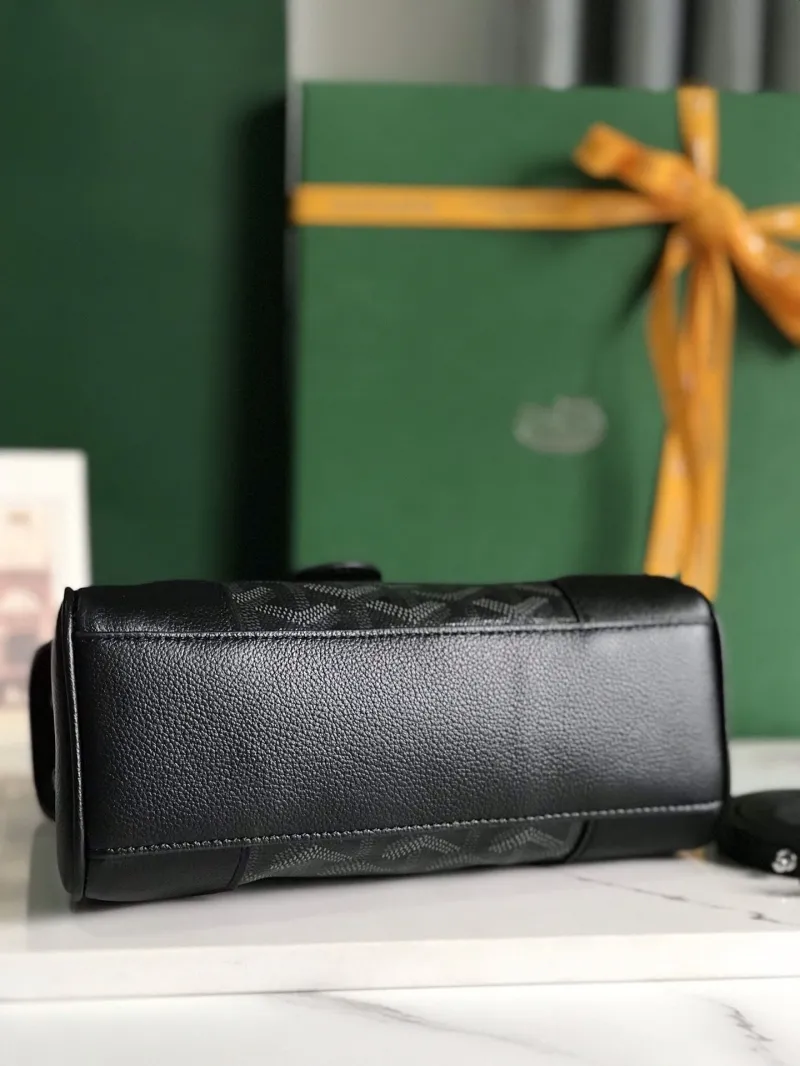 Goyard Black Top Handle Handbag - Image 5