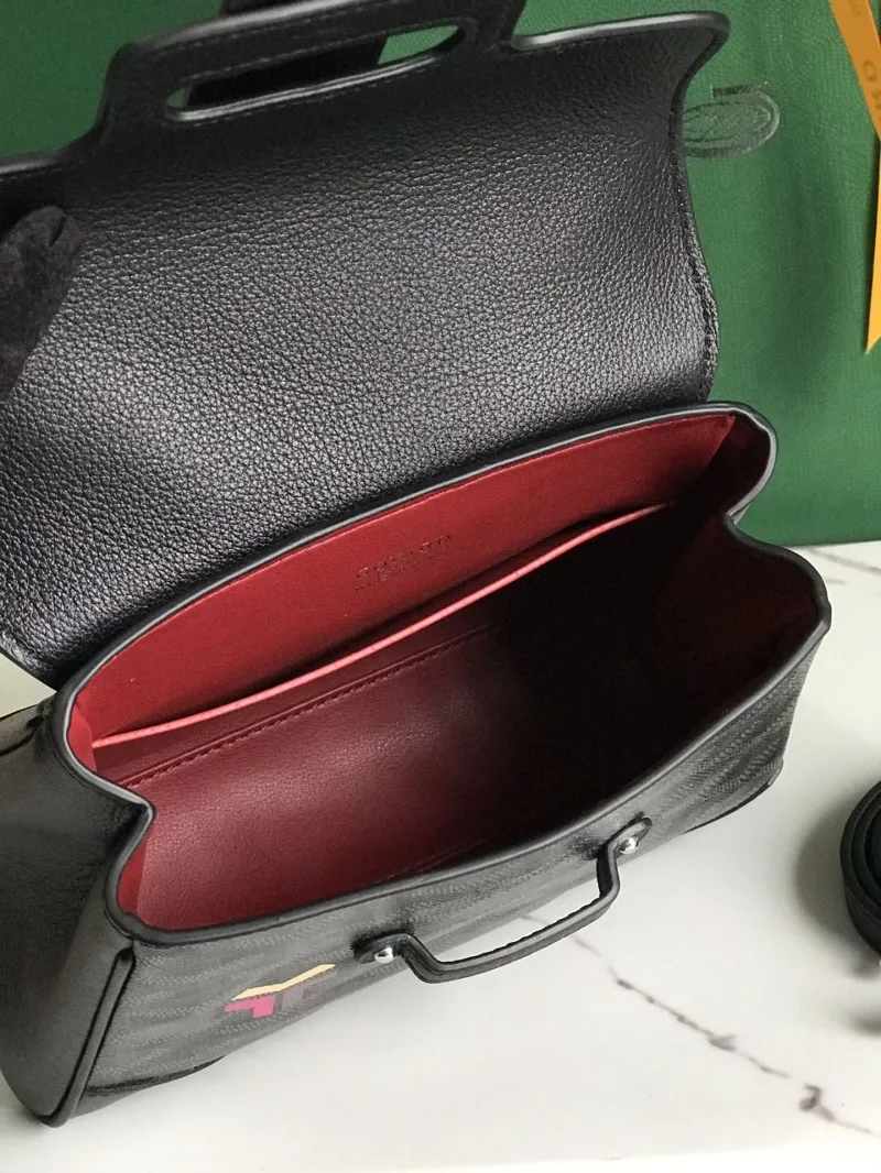 Goyard Black Top Handle Handbag - Image 8