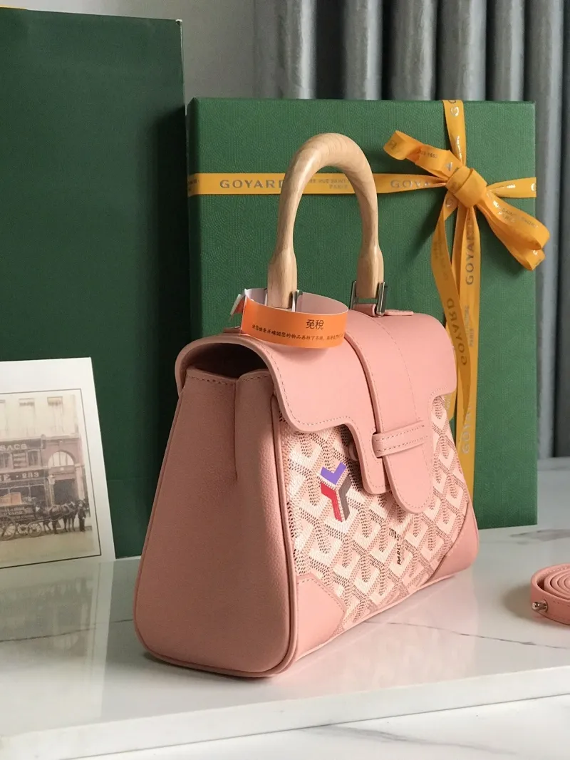 Alternative view of Goyard Pink Top Handle Handbag 151