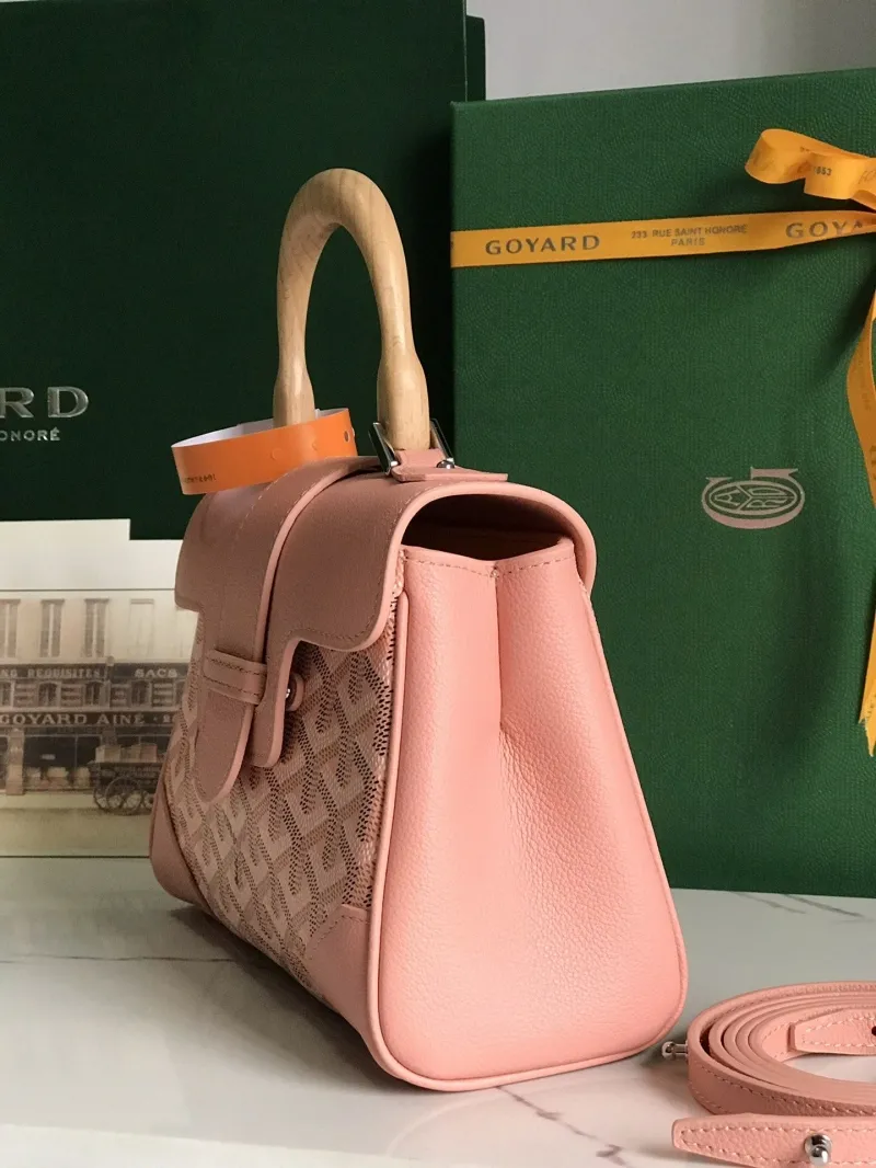 Goyard Pink Top Handle Handbag 151 - Image 3