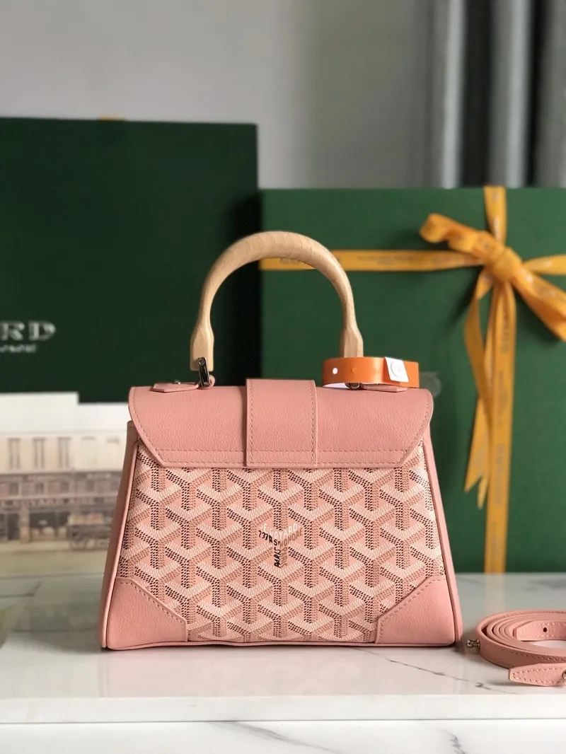 Goyard Pink Top Handle Handbag 151 - Image 4