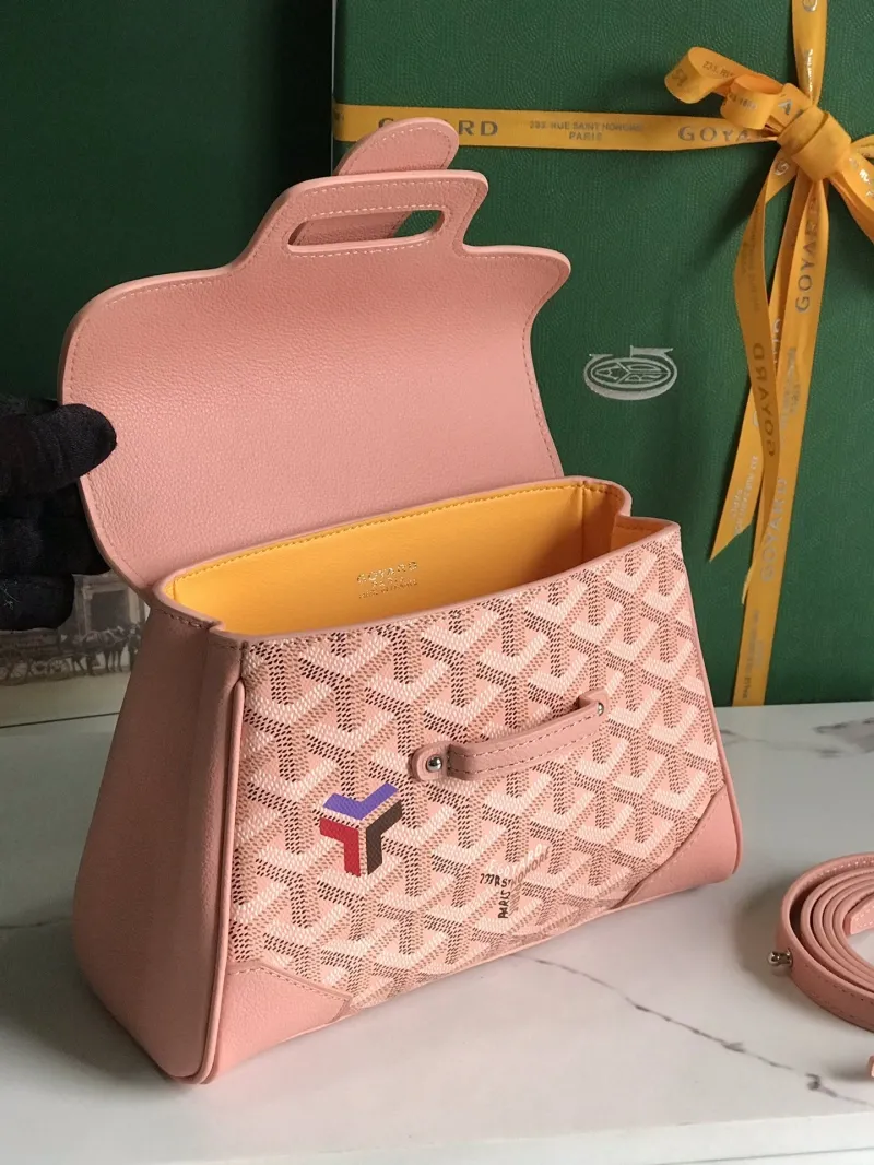 Goyard Pink Top Handle Handbag 151 - Image 6