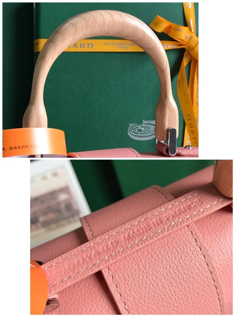 Goyard Pink Top Handle Handbag 151 - Image 9