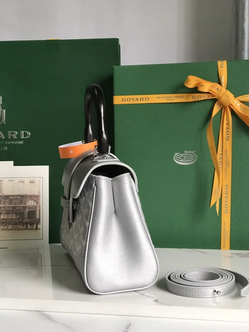 Alternative view of Goyard Silver Top Handle Bag 152
