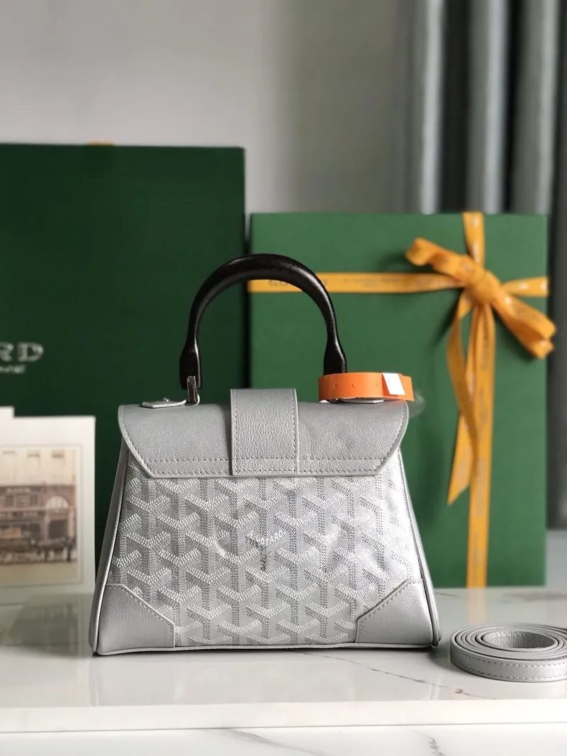 Goyard Silver Top Handle Bag 152 - Image 5