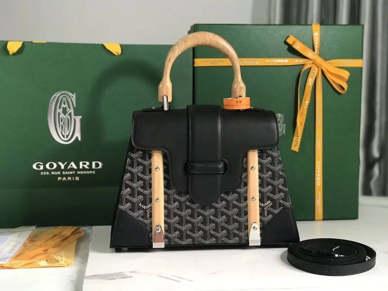 Goyard Black Top Handle Bag 153