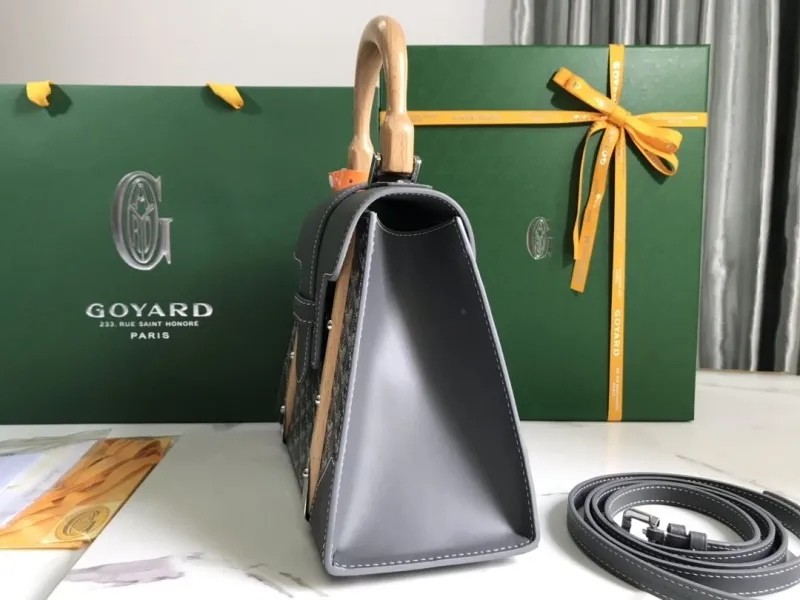 Alternative view of Goyard Gray Top Handle Crossbody Bag