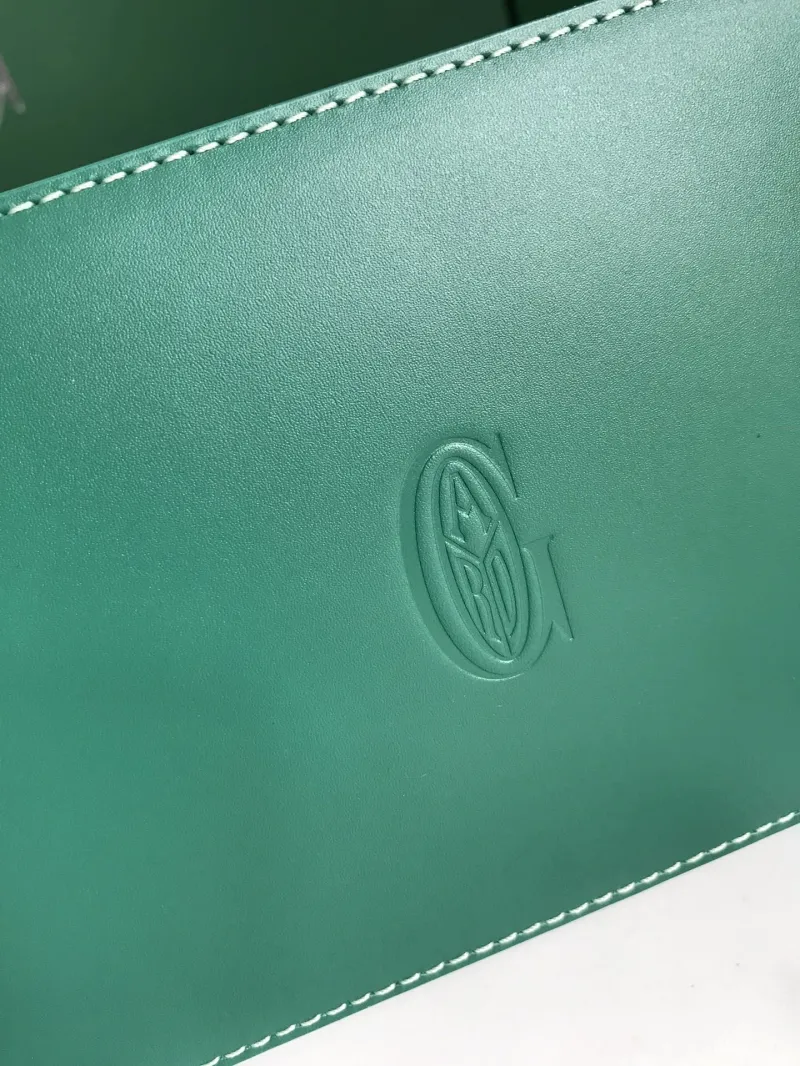 Goyard Green Top Handle Bag with Shoulder Strap - Image 5