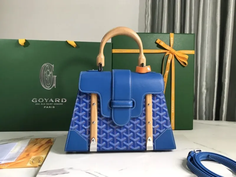 Goyard Blue Top Handle Bag 158