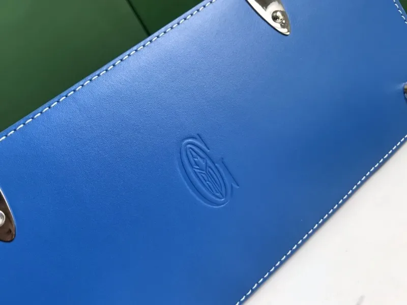 Goyard Blue Top Handle Bag 158 - Image 5