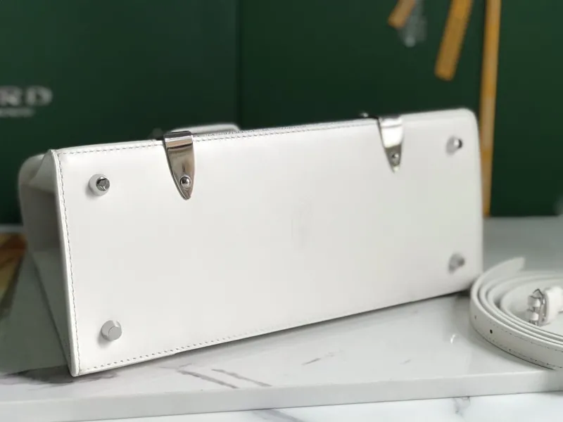 Goyard White Top Handle Bag 162 - Image 4