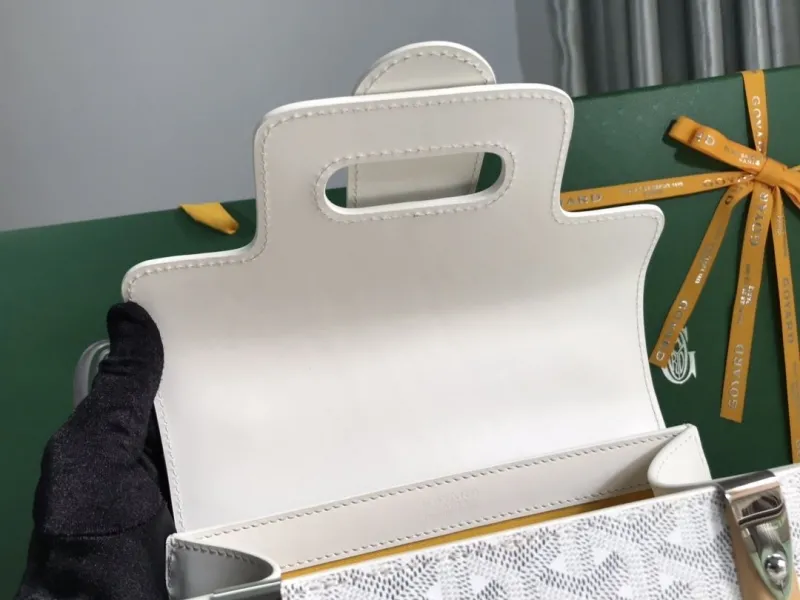 Goyard White Top Handle Bag 162 - Image 7