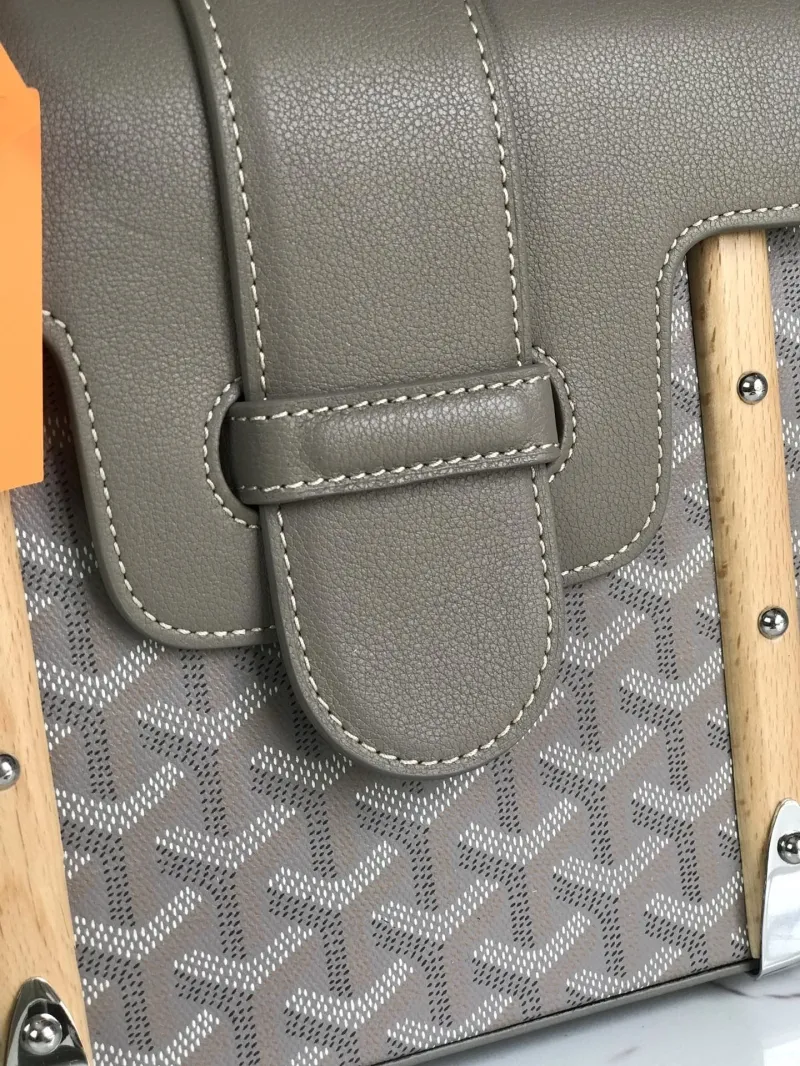 Goyard Gray Top Handle Bag 165 - Image 5