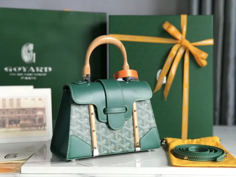 Alternative view of Goyard Green Top Handle Bag 171