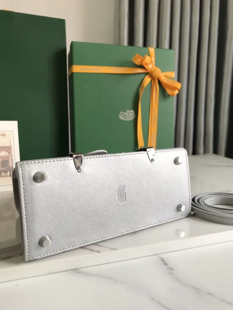 Goyard Silver Top Handle Crossbody Bag - Image 4