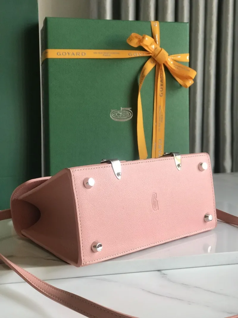 Goyard Pink Top Handle Crossbody Bag 178 - Image 4