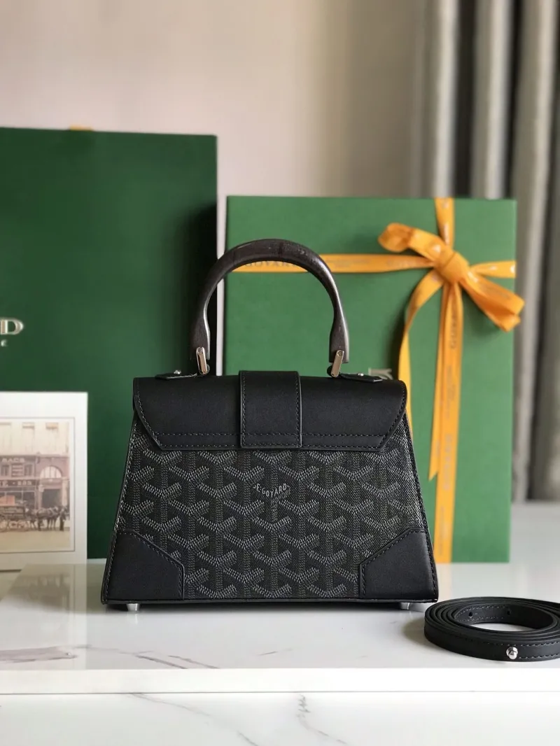 Goyard Black Top Handle Shoulder Bag SKU 179 - Image 3