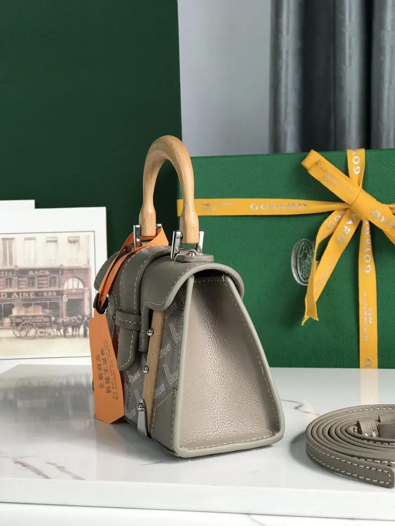 Alternative view of Goyard Gray Mini Top Handle Bag 183