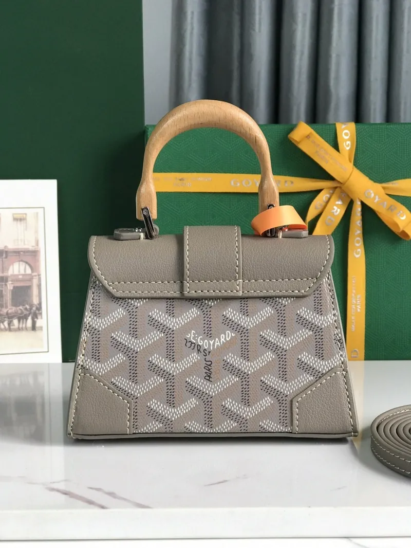 Goyard Gray Mini Top Handle Bag 183 - Image 3