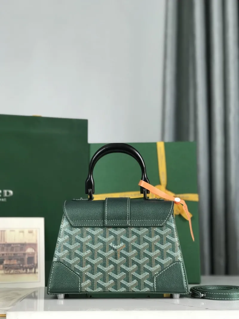 Alternative view of Goyard Dark Green Top Handle Bag 186