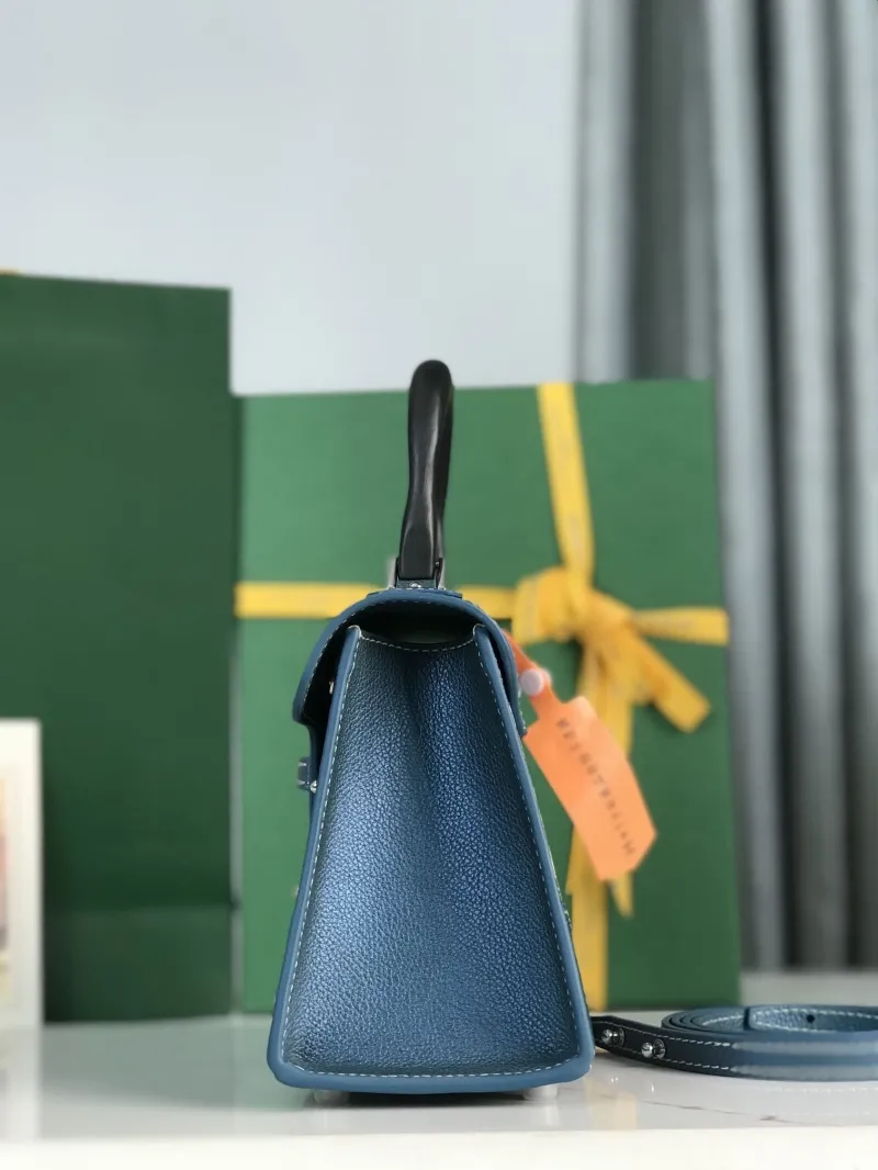Goyard Blue Top Handle Bag - Image 6