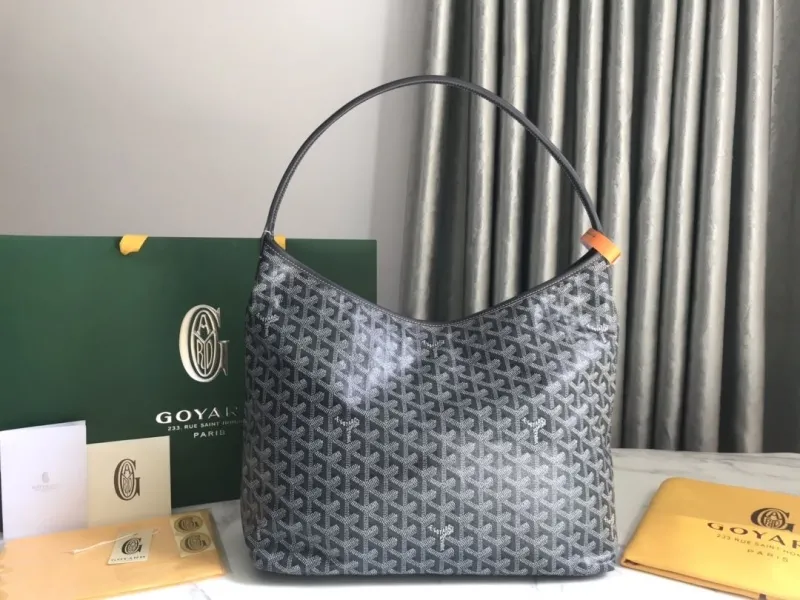 Goyard Dark Gray Hobo Shoulder Bag - Image 3