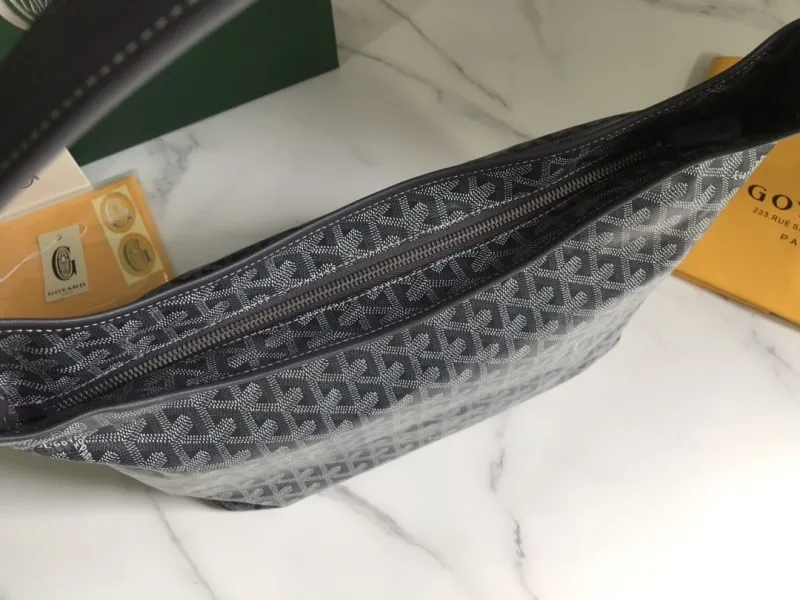 Goyard Dark Gray Hobo Shoulder Bag - Image 5
