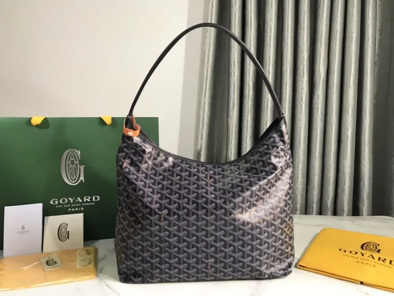 Goyard Dark Gray Hobo Shoulder Bag 194 - Image 3