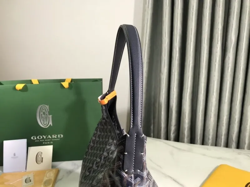 Goyard Dark Gray Hobo Shoulder Bag 194 - Image 4