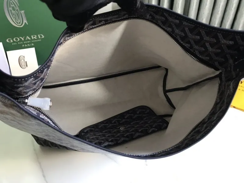 Goyard Dark Gray Hobo Shoulder Bag 194 - Image 7