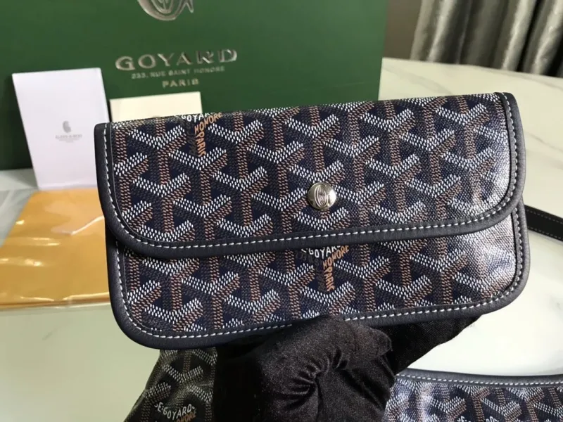 Goyard Dark Gray Hobo Shoulder Bag 194 - Image 8