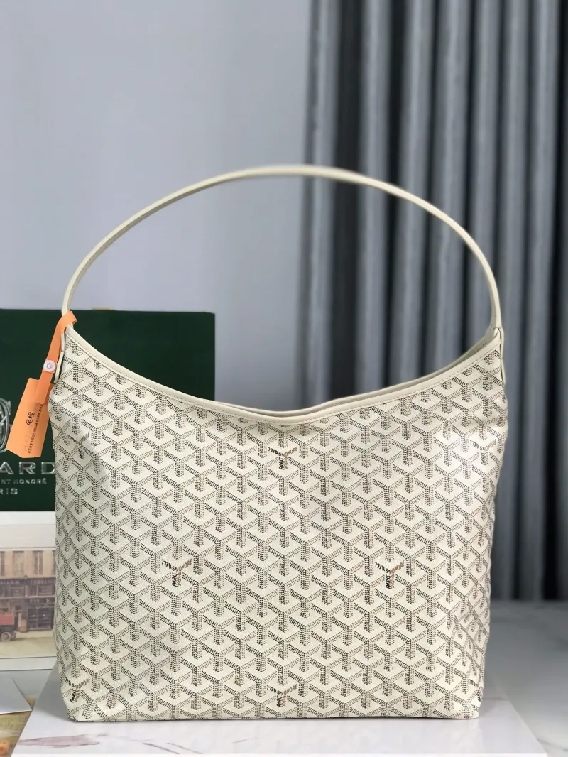 Goyard Cream Hobo Shoulder Bag 206 - Image 3