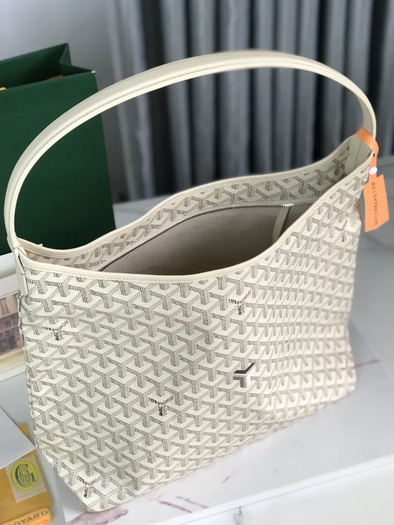 Goyard Cream Hobo Shoulder Bag 206 - Image 7