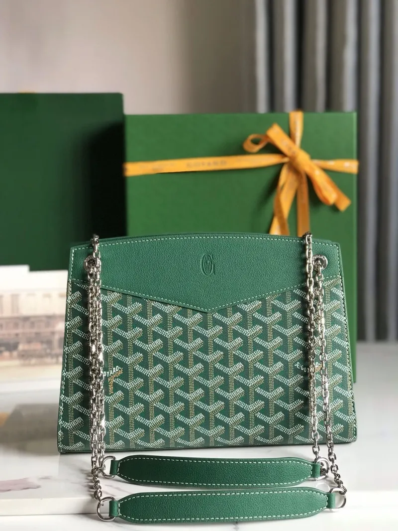 Alternative view of Goyard Green Top Handle Bag 214