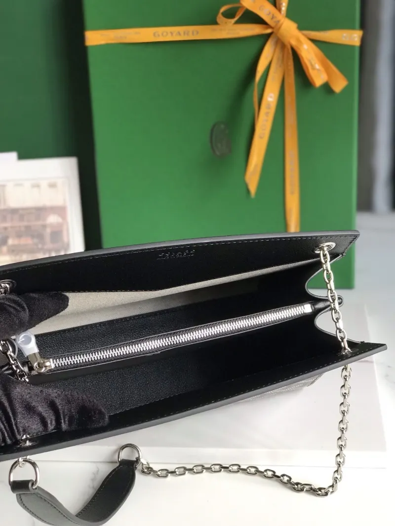 Goyard Black Top Handle Chain Shoulder Bag 215 - Image 8