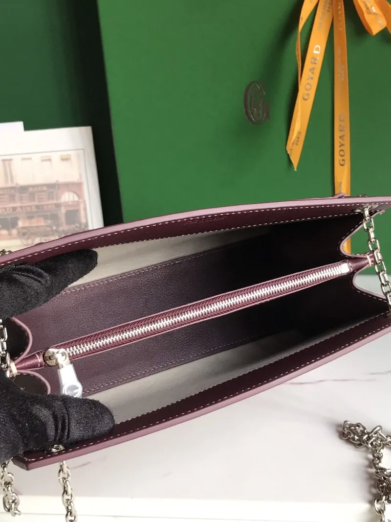 Goyard Burgundy Top Handle Chain Shoulder Bag 216 - Image 7