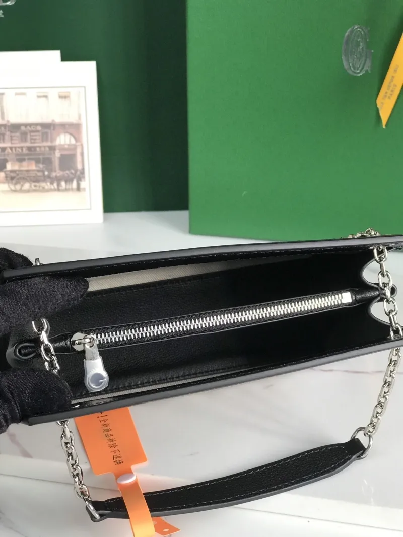 Goyard Black Top Handle Chain Shoulder Bag - Image 8
