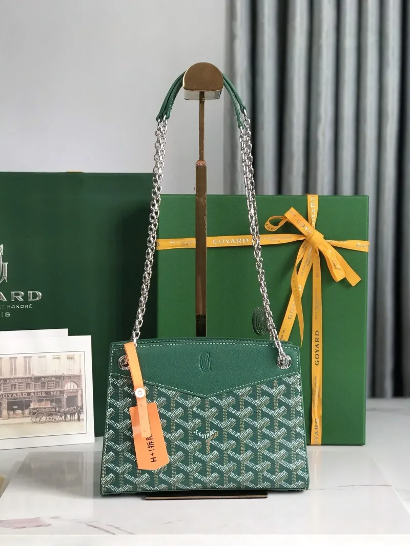 Goyard Green Top Handle Bag 225