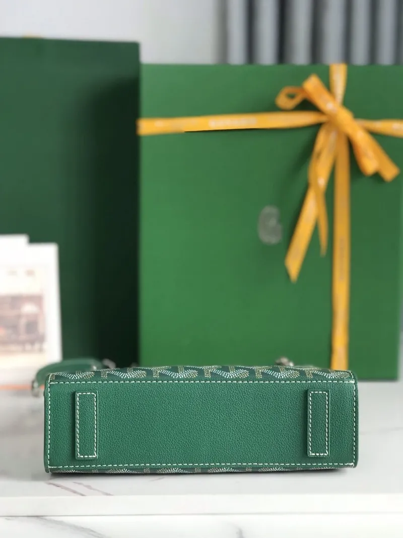 Goyard Green Top Handle Bag 225 - Image 6