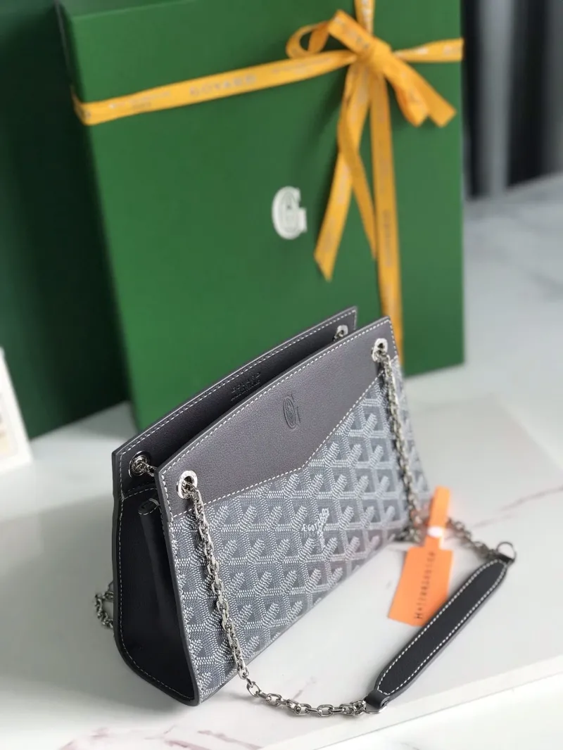 Goyard Gray Chain Shoulder Bag 226 - Image 9