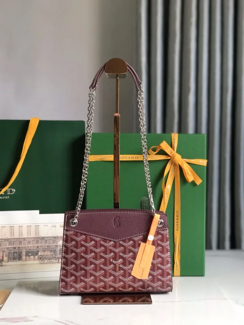 Goyard Burgundy Chain Shoulder Bag
